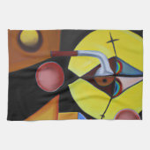 ザペスト医師 – 油絵 キッチンタオル (横)