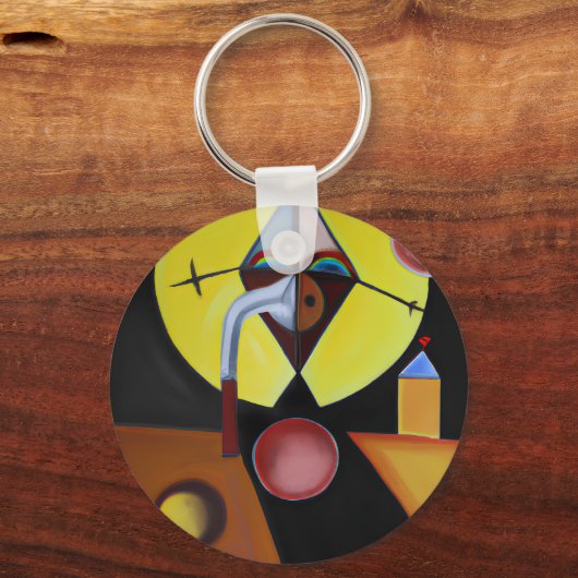 ザペスト医師 – 油絵 キーホルダー (正面)