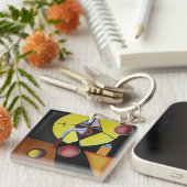 ザペスト医師 – 油絵 キーホルダー (正面右)