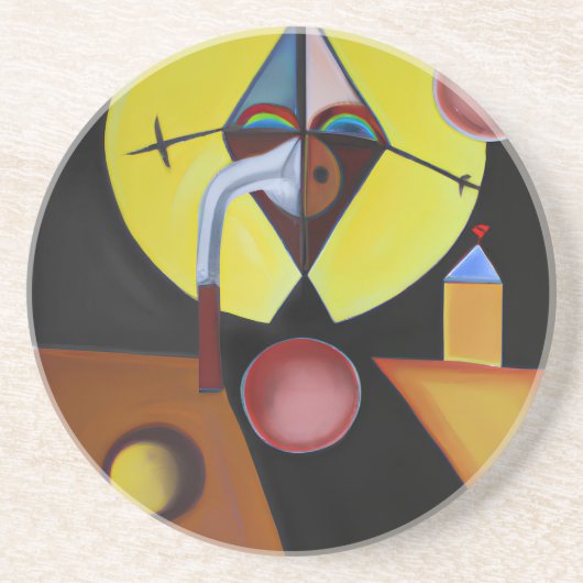 ザペスト医師 – 油絵 コースター (正面)