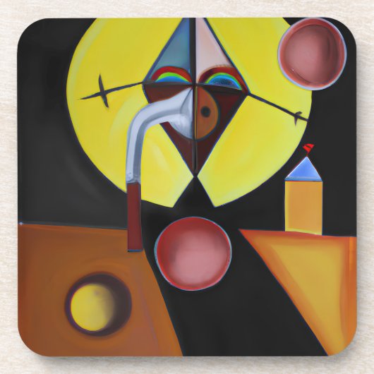 ザペスト医師 – 油絵 コースター (正面)