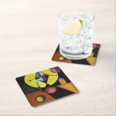 ザペスト医師 – 油絵 スクエアペーパーコースター (インサイチュ)