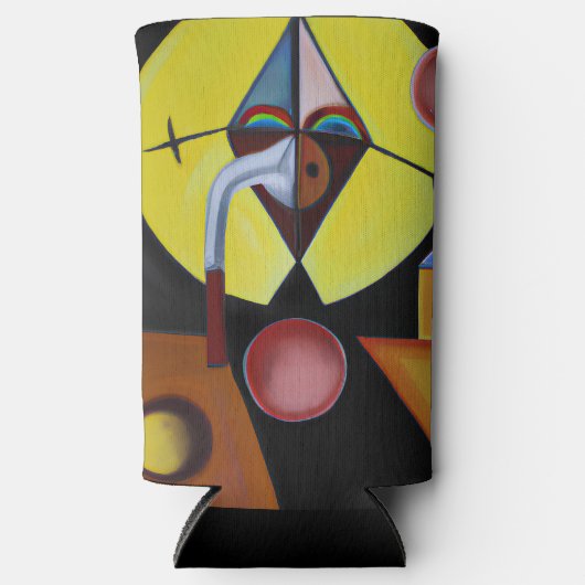 ザペスト医師 – 油絵 スリム缶クーラー (正面)