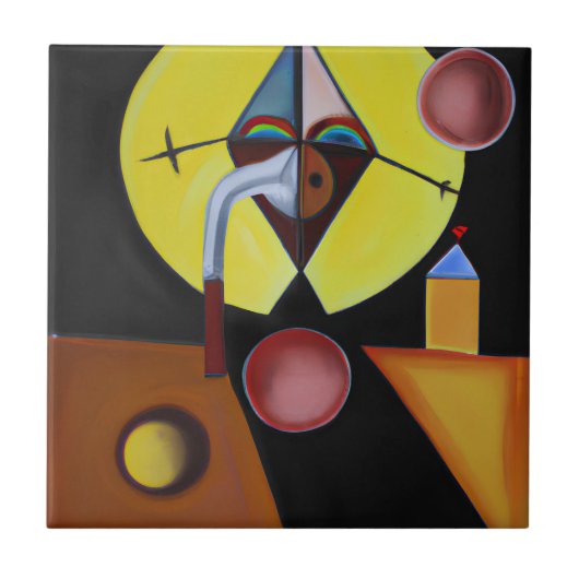 ザペスト医師 – 油絵 タイル (正面)