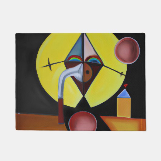 ザペスト医師 – 油絵 ドアマット (正面)