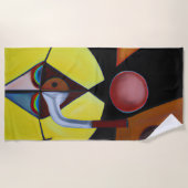 ザペスト医師 – 油絵 ビーチタオル (正面)