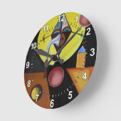 ザペスト医師 – 油絵 ラウンド壁時計 (傾斜)