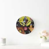 ザペスト医師 – 油絵 ラウンド壁時計 (ホーム)