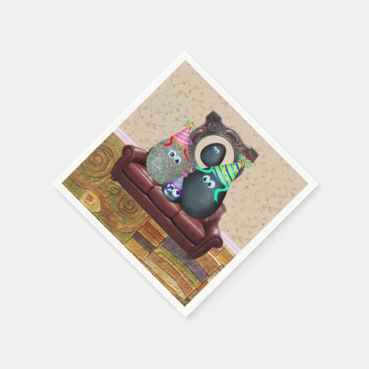 ザペットロックファミリーカクテルナプキン スタンダードカクテルナプキン (角)