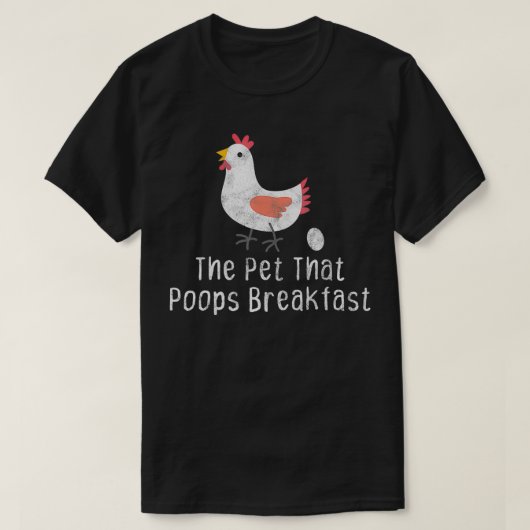 ザペットthatウンチ朝食チキンギフト tシャツ (デザイン正面)