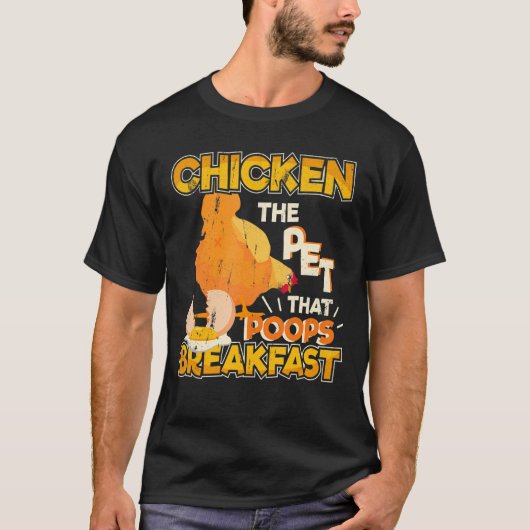 ザペットthatウンチ朝食チキン農業 tシャツ (正面)