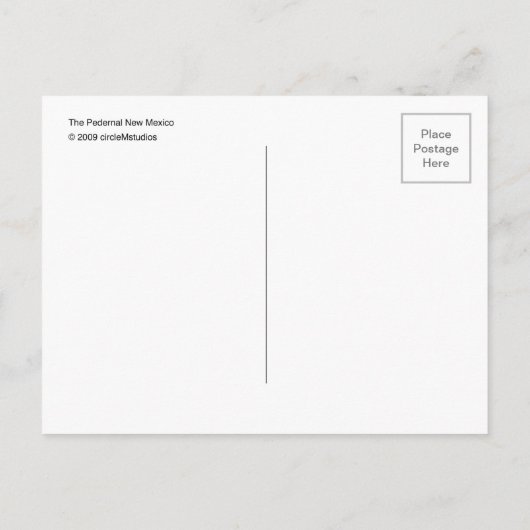 ザペデラル ポストカード (裏面)