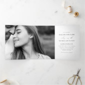 ザペネローペ |三モダン折結婚式招待状 三つ折り案内状 (内部)