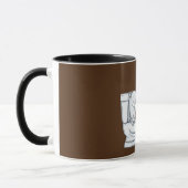 ザペパーズ、トイレ、マグ マグカップ (左)