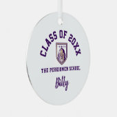 ザペルキオメンスクールオーナメントクリスマスホリデー メタルオーナメント (正面右)