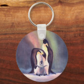 ザペンギンの家族byシャロン・シャーペ キーホルダー (正面)