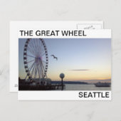 ザホイールシアトル素晴らしでの夕日 ポストカード (正面/裏面)