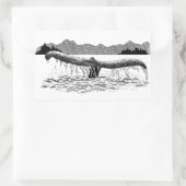 ザホエールズテール 長方形シール (バッグ)