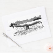 ザホエールズテール 長方形シール (封筒)