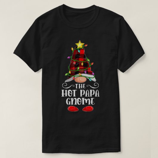 ザホットパパ格言マッチングファミリーグループクリスマ Tシャツ (デザイン正面)