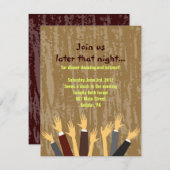 ザホラチェアダンスバーバルミツワーパーティーカード 招待状 (正面/裏面)