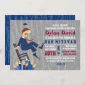 ザホラチェアダンスバーバルミツワー招待状 招待状 (正面/裏面)