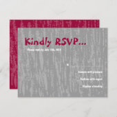 ザホラチェアダンスバーバルミツワー返信カード 出欠カード (正面/裏面)