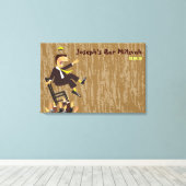 ザホラチェアダンスバー（ユダヤ教の）バル・ミツバーサインインボード キャンバスプリント (インサイチュ (ウッドフロア))