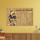 ザホラチェアダンスバー（ユダヤ教の）バル・ミツバーサインインボード キャンバスプリント (インサイチュ (リビング))