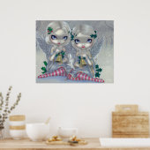 ザホリーとアイビーアートプリントのクリスマスの妖精 ポスター (キッチン)