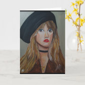 ザホワイトウィッチ絵を描ズバイアルフレッドキツネ カード (黄色い花)