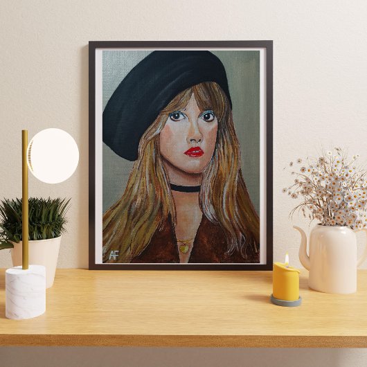 ザホワイトウィッチ絵を描ズバイアルフレッドキツネ キャンバスプリント