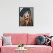 ザホワイトウィッチ絵を描ズバイアルフレッドキツネ キャンバスプリント (インサイチュ (リビング))