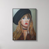 ザホワイトウィッチ絵を描ズバイアルフレッドキツネ キャンバスプリント (正面)