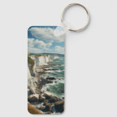 ザホワイトクリフススケッチ |ドーバー・イングランド キーホルダー (裏面)