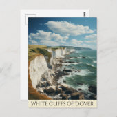 ザホワイトクリフススケッチ |ドーバー・イングランド ポストカード (正面/裏面)