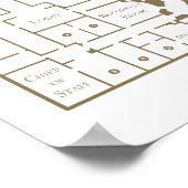 ザホワイトハウスのフロアプラン1階ウェストウィング ポスター (角)