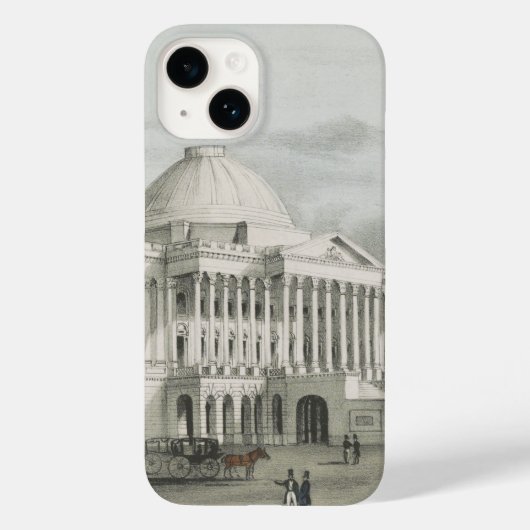 ザホワイトハウスアットワシントンリトグラフ Case-Mate iPhoneケース (裏面)
