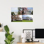 ザホワイトハウスコラージュ ポスター (ホームオフィス)