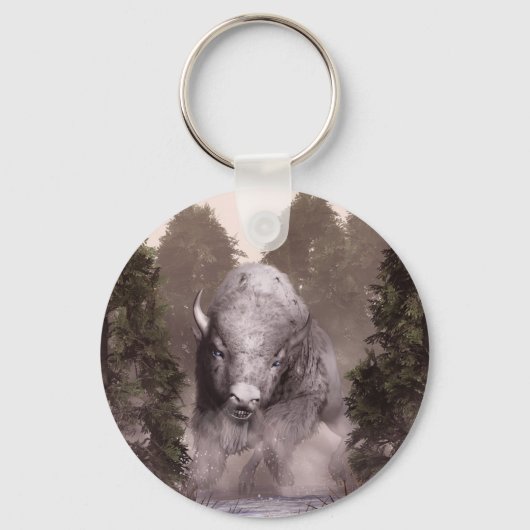 ザホワイトバッファロー キーホルダー (正面)