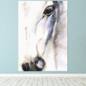 ザホワイトホース – オリジナル絵画ズ キャンバスプリント (インサイチュ (ウッドフロア))