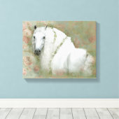 ザホワイトホース – キャンバスプリント (インサイチュ (ウッドフロア))