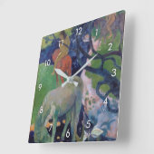 ザホワイトホースGauguin スクエア壁時計 (傾斜)