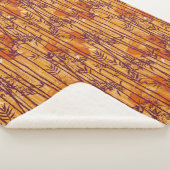 ザホワイトロータスサンセットサファリパターン シェルパブランケット (3/4)