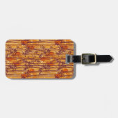 ザホワイトロータスサンセットサファリパターン ラゲッジタグ (正面横)