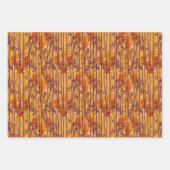 ザホワイトロータスサンセットサファリパターン ラッピングペーパーシート (正面2)