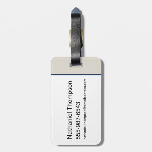 ザホワイトロータススイムクラブ ラゲッジタグ (裏面縦)