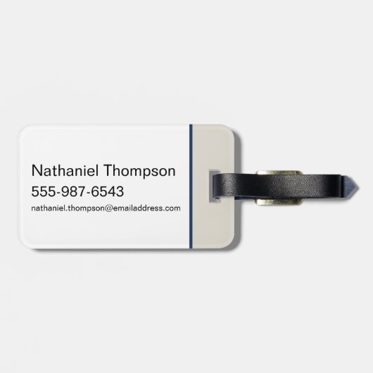 ザホワイトロータススイムクラブ ラゲッジタグ (裏面横)