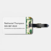 ザホワイトロータスパイナップルパラダイスパターン ラゲッジタグ (裏面横)