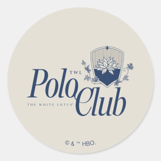 ザホワイトロータスポロクラブ ラウンドシール (正面)